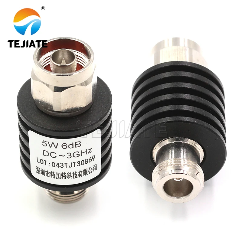 1PCS N-JK 5W RF Coaxial Male and Female Attenuator Frequency Fixed Connector 1DB to 40DB