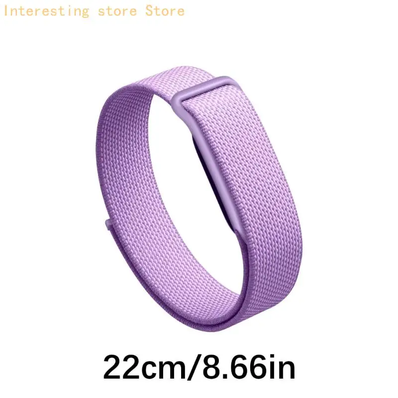 Atmungsaktives Ersatzarmband für die Verwendung mit der Bit Air Smartwatch, Textilarmband mit verstellbarem Wickeldesign für – Detail 6