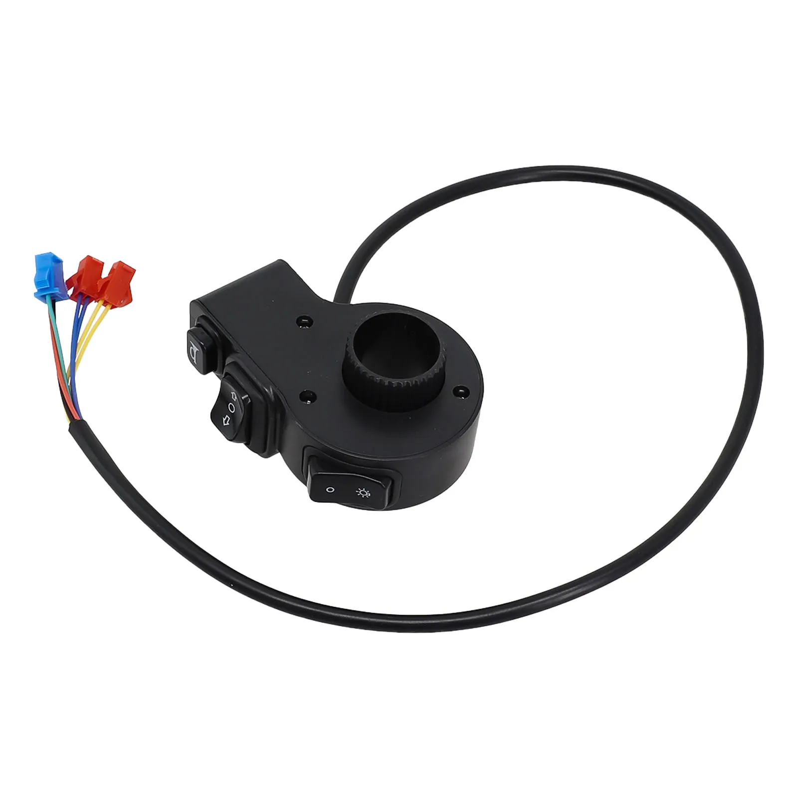 Brand New Ebike Switch Switch Black Steering Three-in-1 Throttle Control Pin Headlight Latching (ON OFF) Button Motorcycle