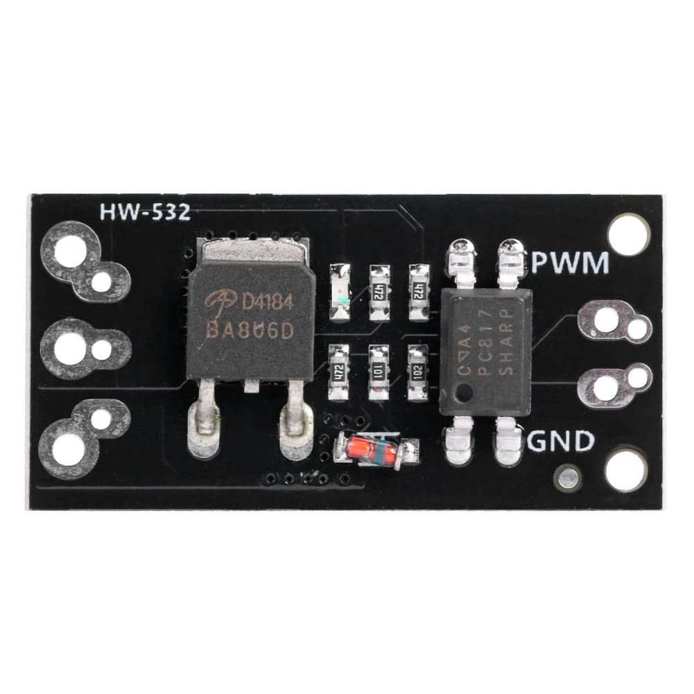 HW-532A D4184 Vervanging relaiskaart PWM-modulatie FET-module voor motorstart-stopcontrole