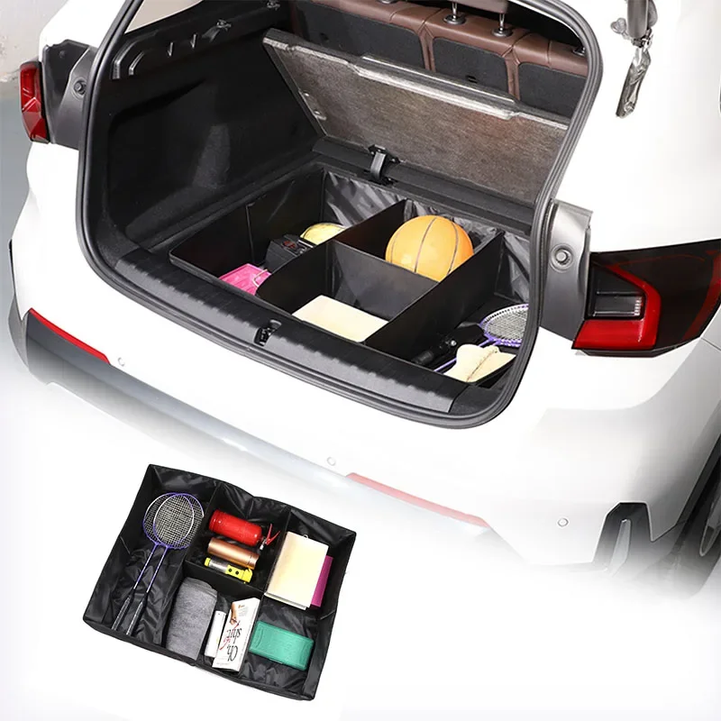 

For BMW X1 U11 2023 2024 Car Styling Car Trunk Foldable Storage Divider Box Car Interior Storage Box Modification Accessories