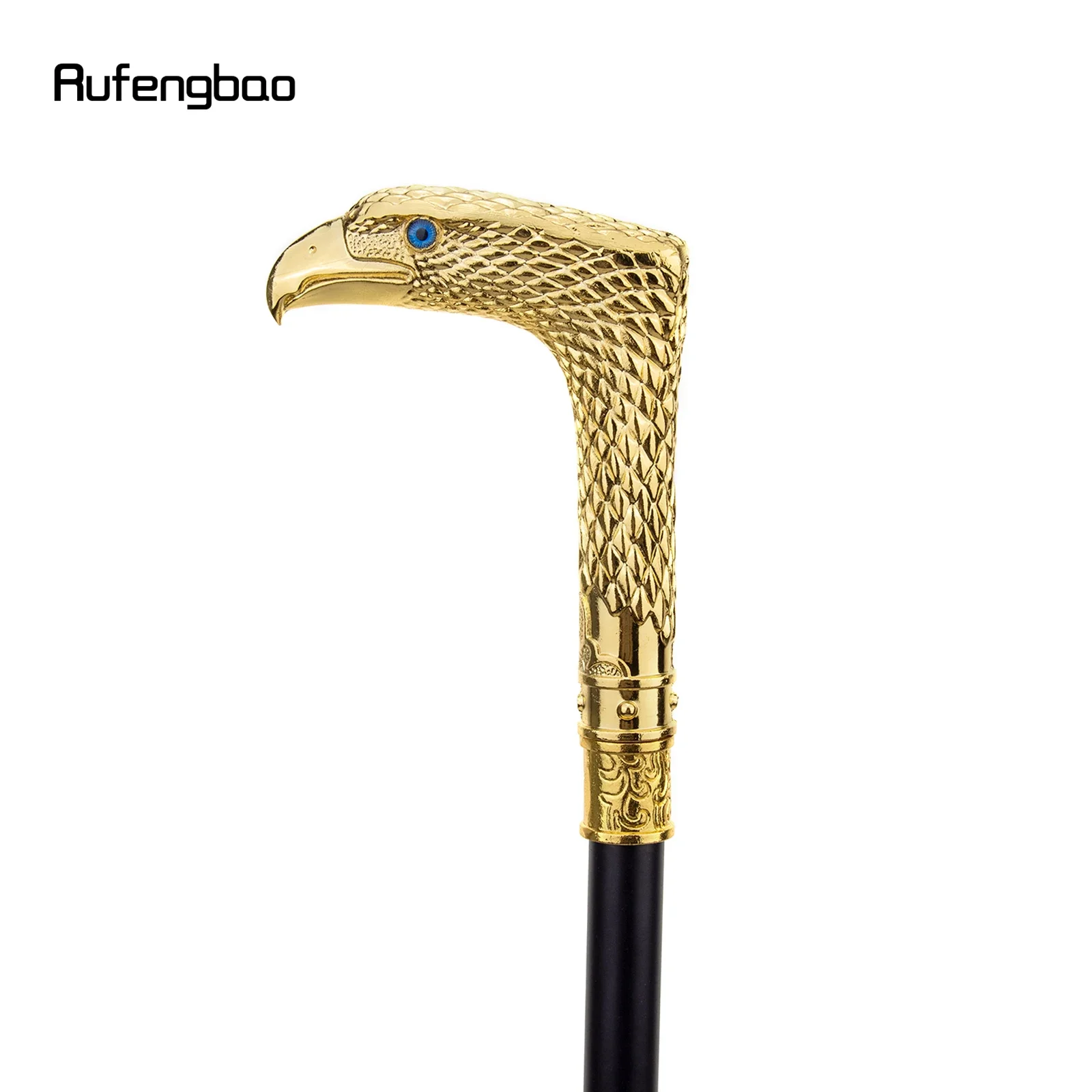 Golden Blue Eye Eagle Single Joint Fashion Wandelstok Decoratieve Vampire Cospaly Party Wandelstok Halloween Crosier 93cm