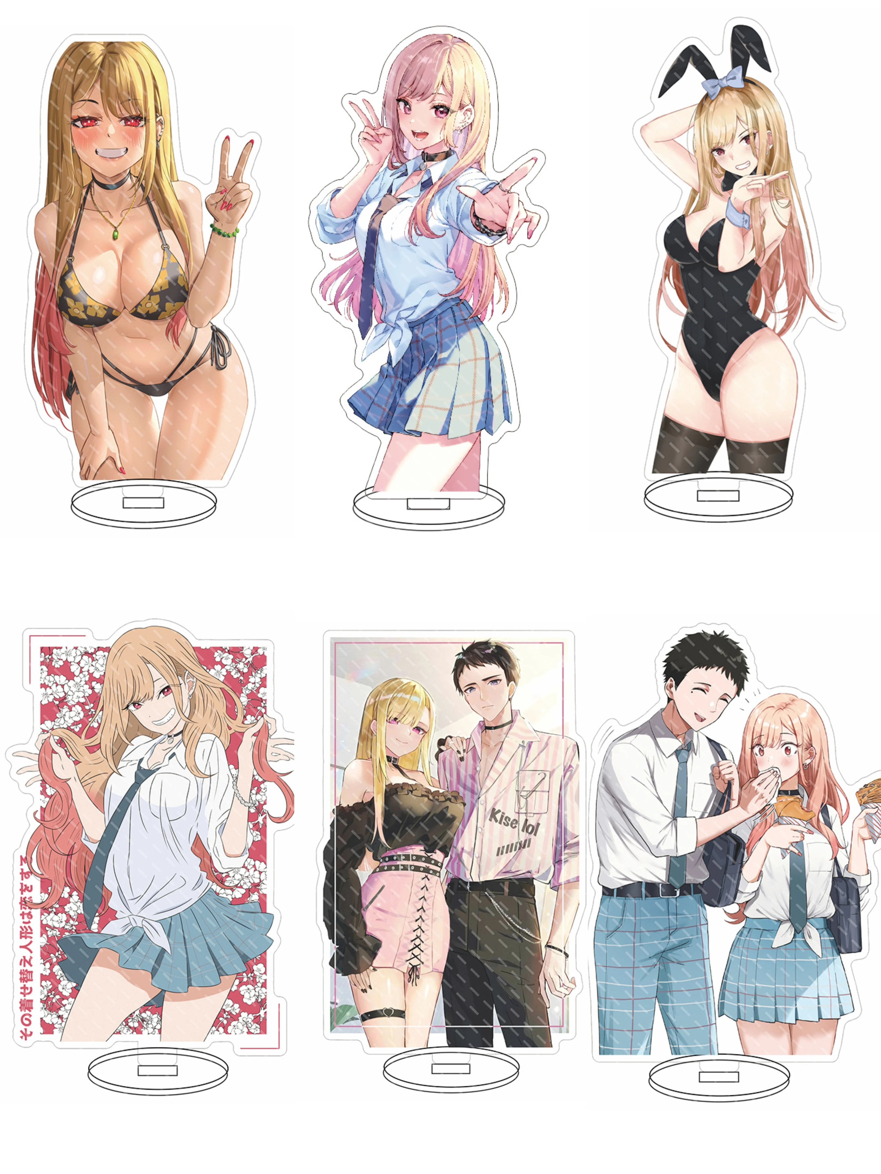 

15CM Anime My Dress-Up Darling Ornaments Gojo Wakana Kitagawa Marin Inui Sajuna Inui Shinju Figure Acrylic Stand Halloween Gift