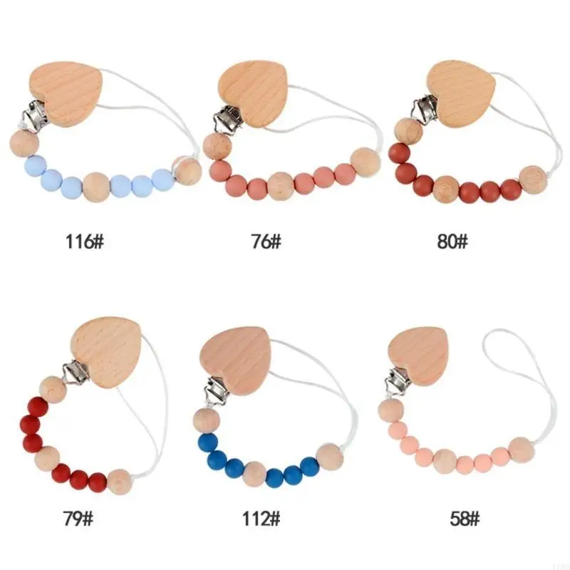 مشبك مهديء للأطفال، سلسلة مصاصة مضادة للسقوط من السيليكون، حامل معلق للحلمة L8RB