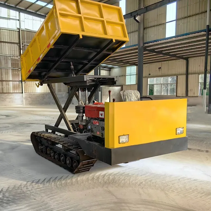 Manufacturer Direct Sale Hydraulic Tipping System Mini Crawler Dumper For Steep Hill Slope Climb With Low Maintenance Costs