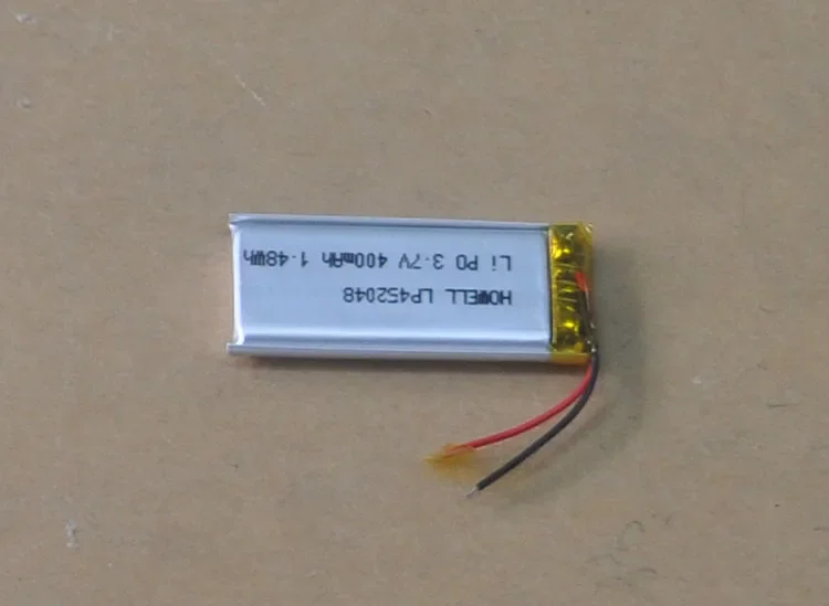 Bekkinsale外部リチウム電池コア、充電式リチウムイオンセル、3.7v、400mah、452048、専用