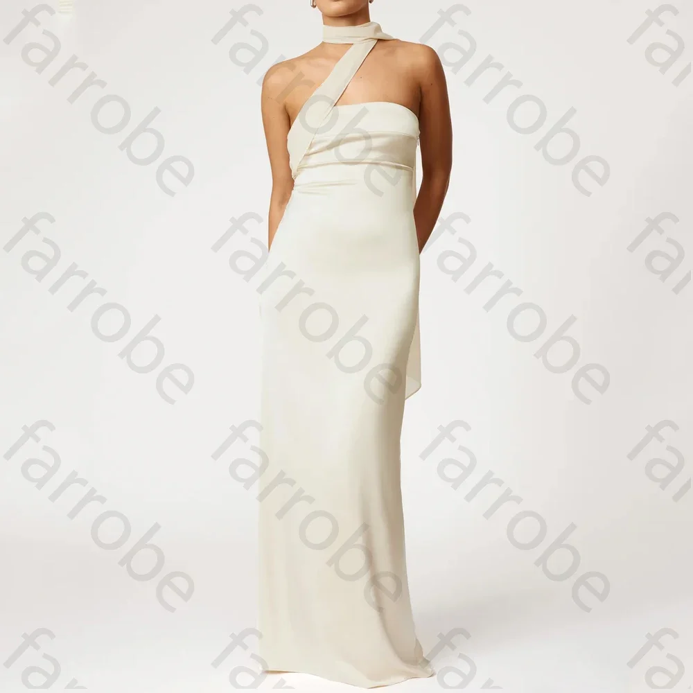 Vestido elegante y Sexy personalizado, vestido crema, vestidos de noche acampanados, ocasión Formal exquisita, vestido de fiesta de graduación de alta calidad para mujer