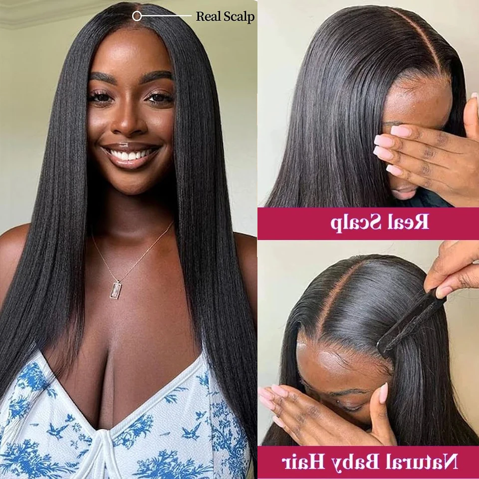 40 بوصة مستقيم الخامس جزء شعر مستعار شعر الإنسان لا ترك البرازيلي موجة عميقة خصلات الشعر المستعار الإنسان للنساء لا الغراء عذراء الباروكات للبيع