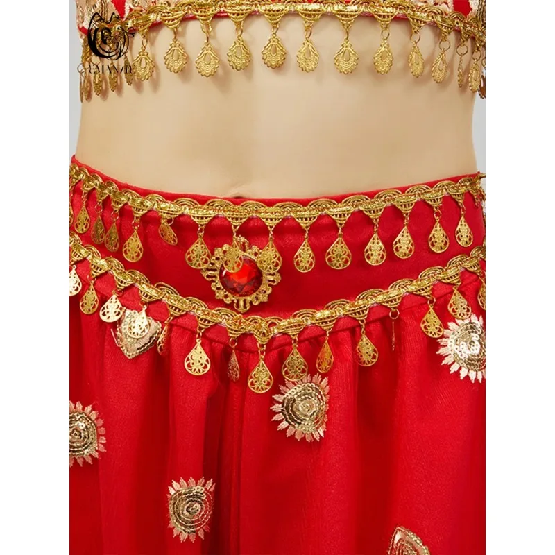 Vêtements de danse indienne personnalisés, ensemble de pantalons, bandeau brodé en dentelle avec pompon, costume de spectacle de danse du ventre sur scène pour réunion annuelle