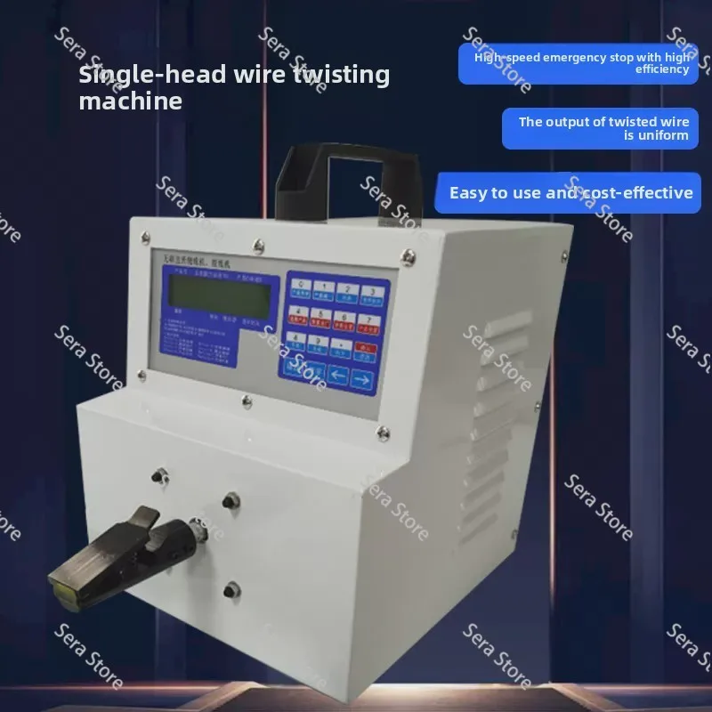 High Speed Wire Harness Twisting Machine 220V Automatic Electric Cable Stranding Tool for Weaving Isolation Winding Twisted Cord