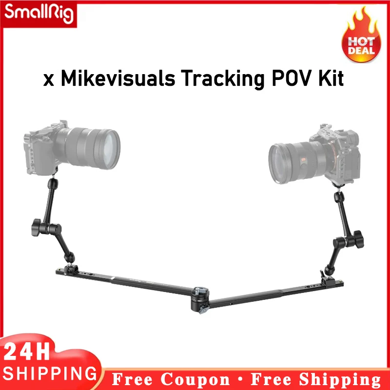 SmallRig x Mikevisuals Tracking POV Kit, Extendable Multi angle Dual Camera Accessory MD4362, First Person Perspective