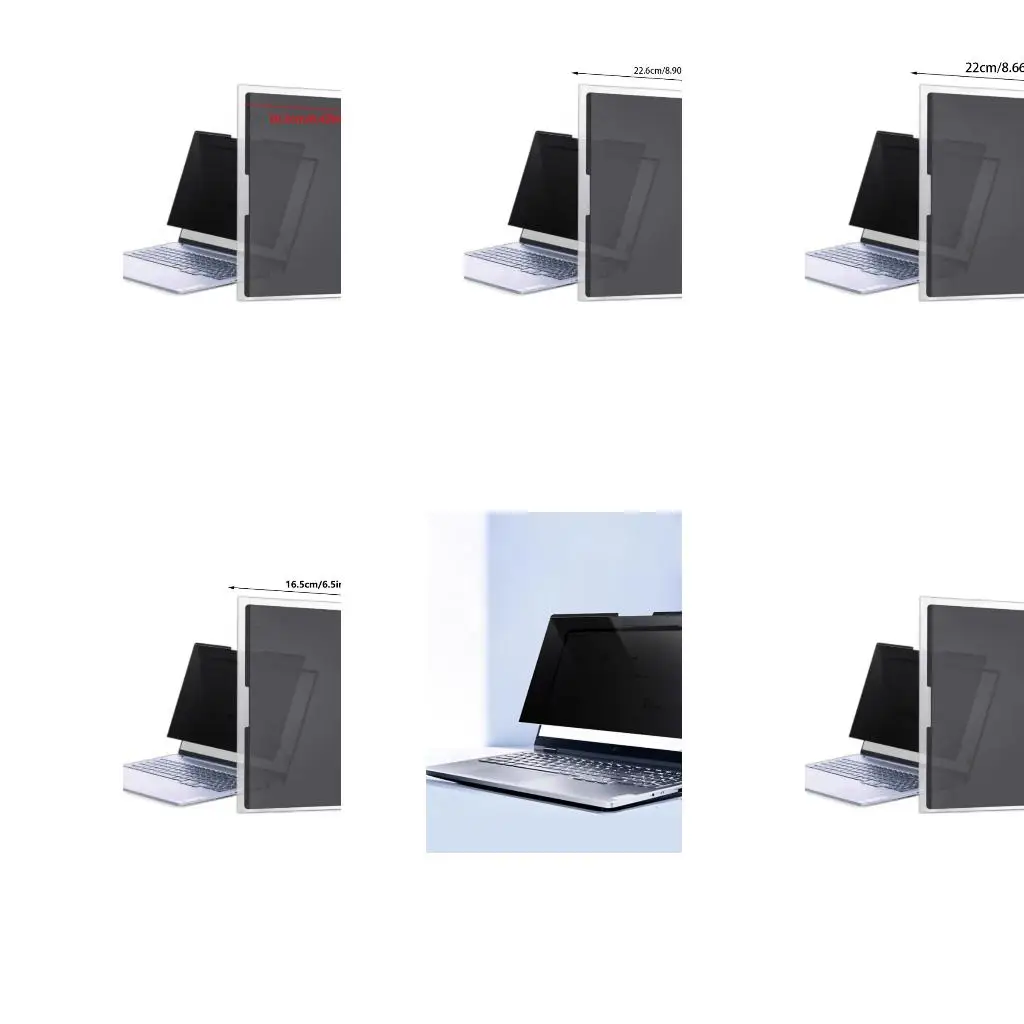 Laptop Privacy Screen Film Filter Easy to Use for 12-17Inch Devices
