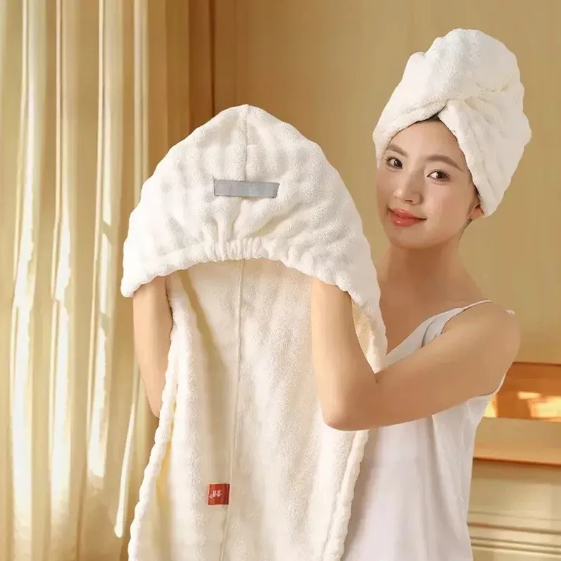 New Dry Hair Cap for Women, Thickened and Super Absorbent Headscarf for Wiping Hair, Quick Drying Cap, Dry Hair Towel