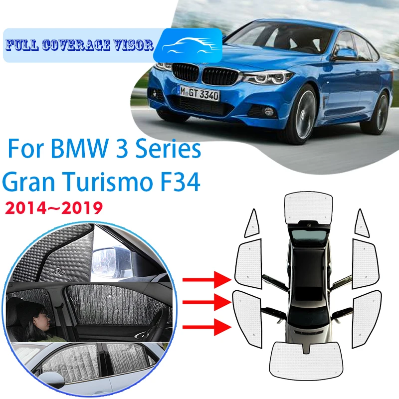 

For BMW 3 Series Gran Turismo F34 2014~2019 2016 Car Window Windshield Sunshade UV Protection Reflector Sun Shade Auto Sun Visor