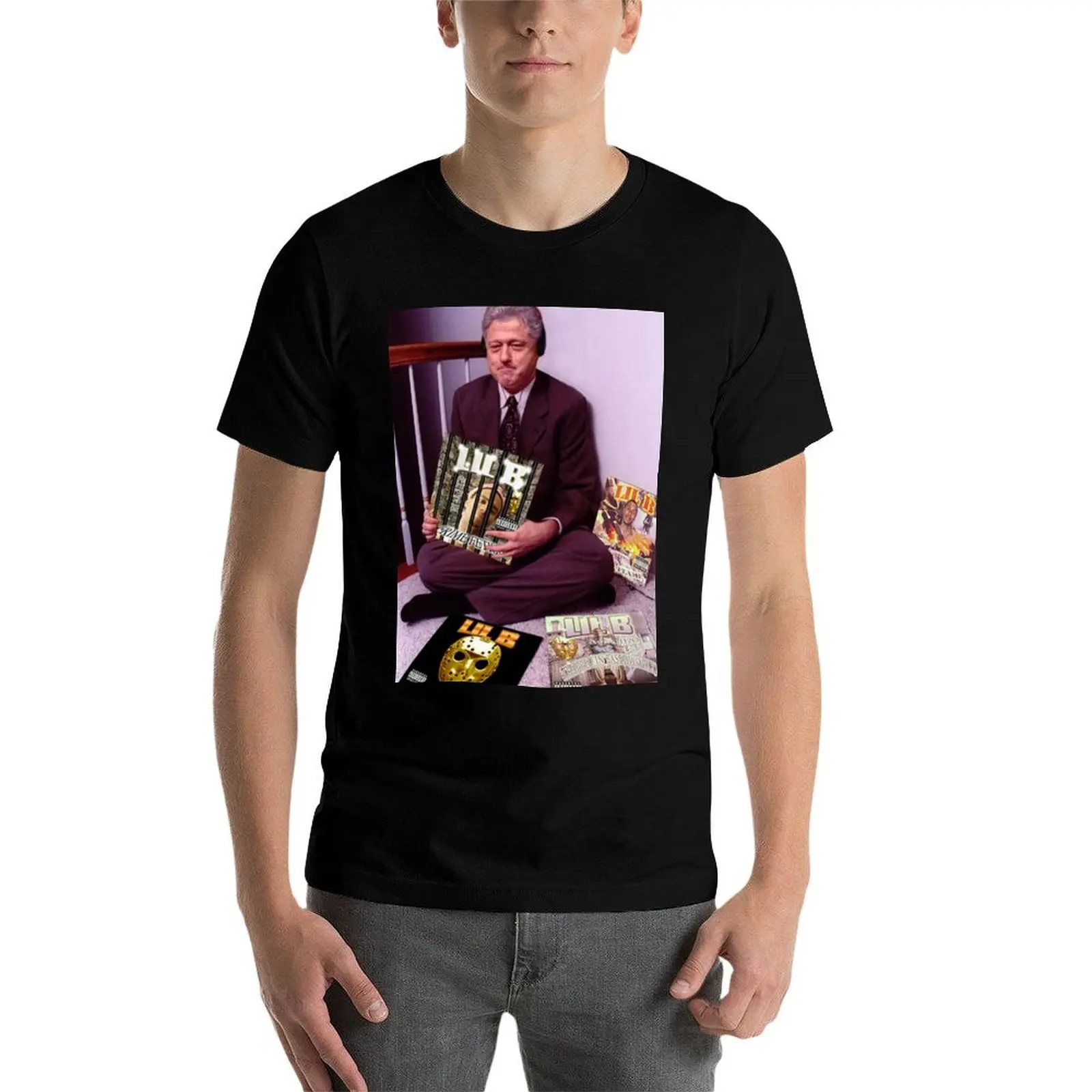 

Bill Clinton listens to Lil B (Rare) T-Shirt man t shirts cotton anime tshirt man tshirt T-Shirt