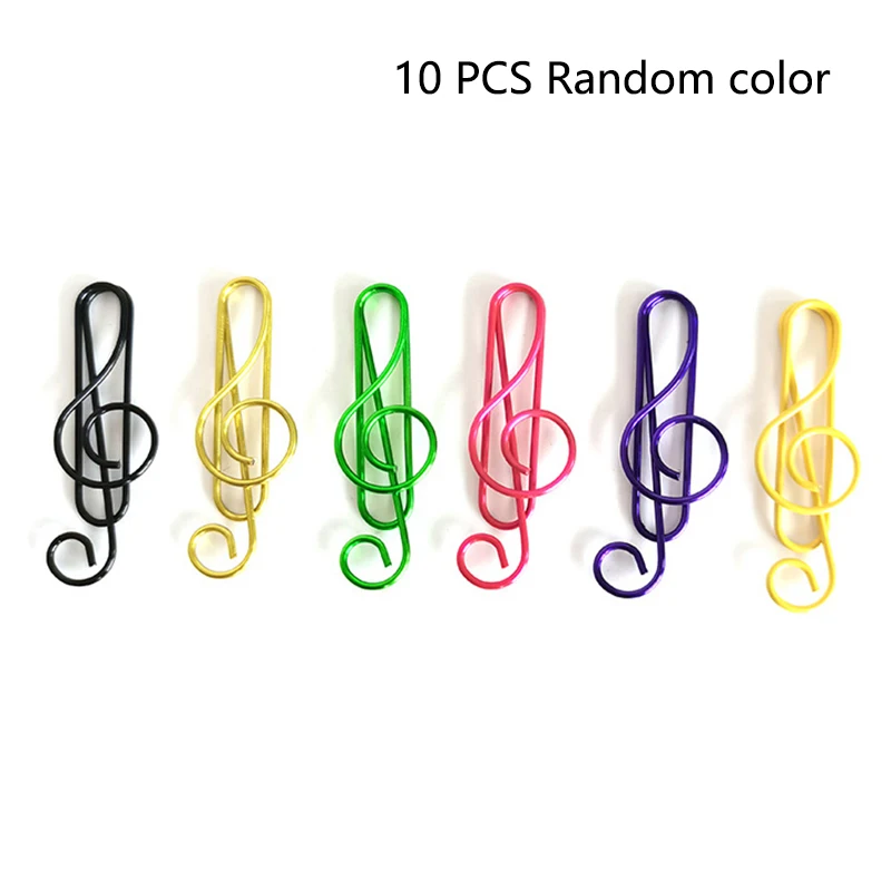 10/100PCS Paperclips With Musical Notes Office Supplies Animal Paperclips Duck Paperclips Irregularly Shaped Colorful Paperclips