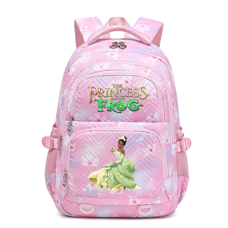 

The Princess and Flog Floral Fasion Women Backpack Female Portable Waterproof Travel Bag Teenage Girls Students Bookbag Mochila