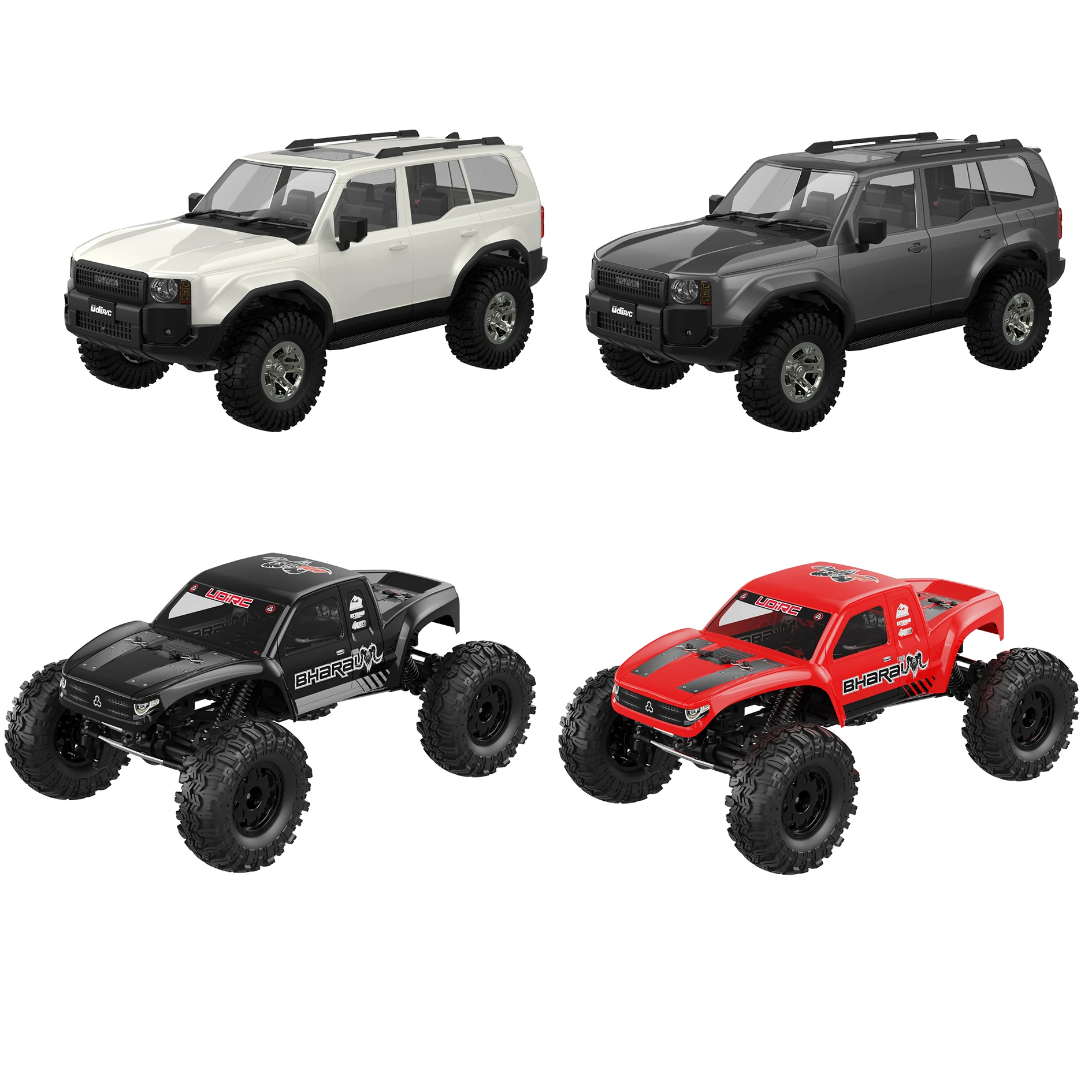 UDIRC 1/18 UCX1802PRO UCX1804PRO RC Rock Crawler Full Performance Climbing Car All Terrain Crawler Gear Shift Brushless Motor