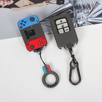 Game Console Style For Honda Civic Accord Odyssey Vezel Pilot 2 3 4 Button Smart Remote Car Key Case Cover Keychain Accessories