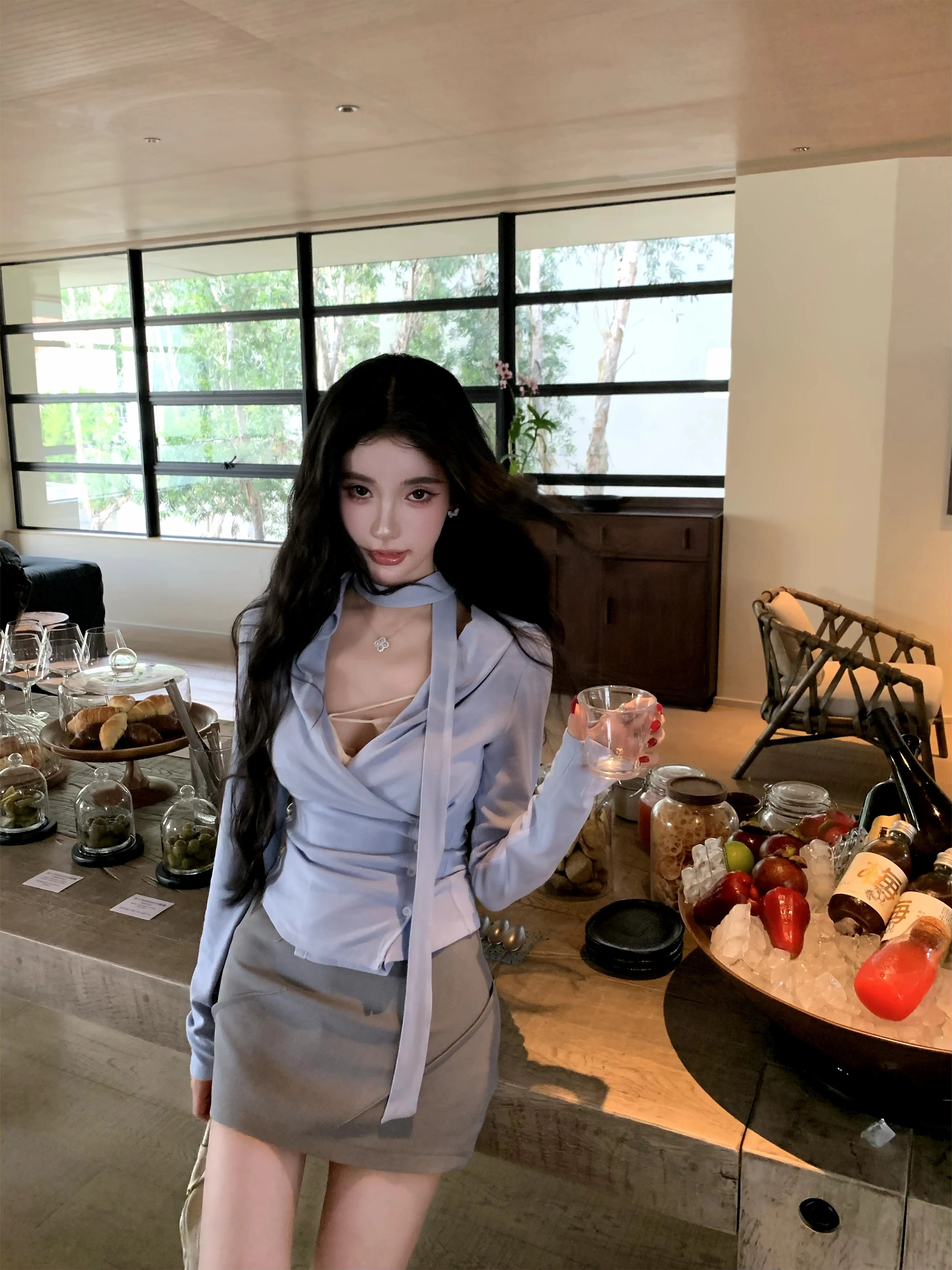 

Barb Chill High Waist f Body Skirt Women's Spring Faionable Slimming High Rise ort Skirt Butt Lifting Polyester Blend