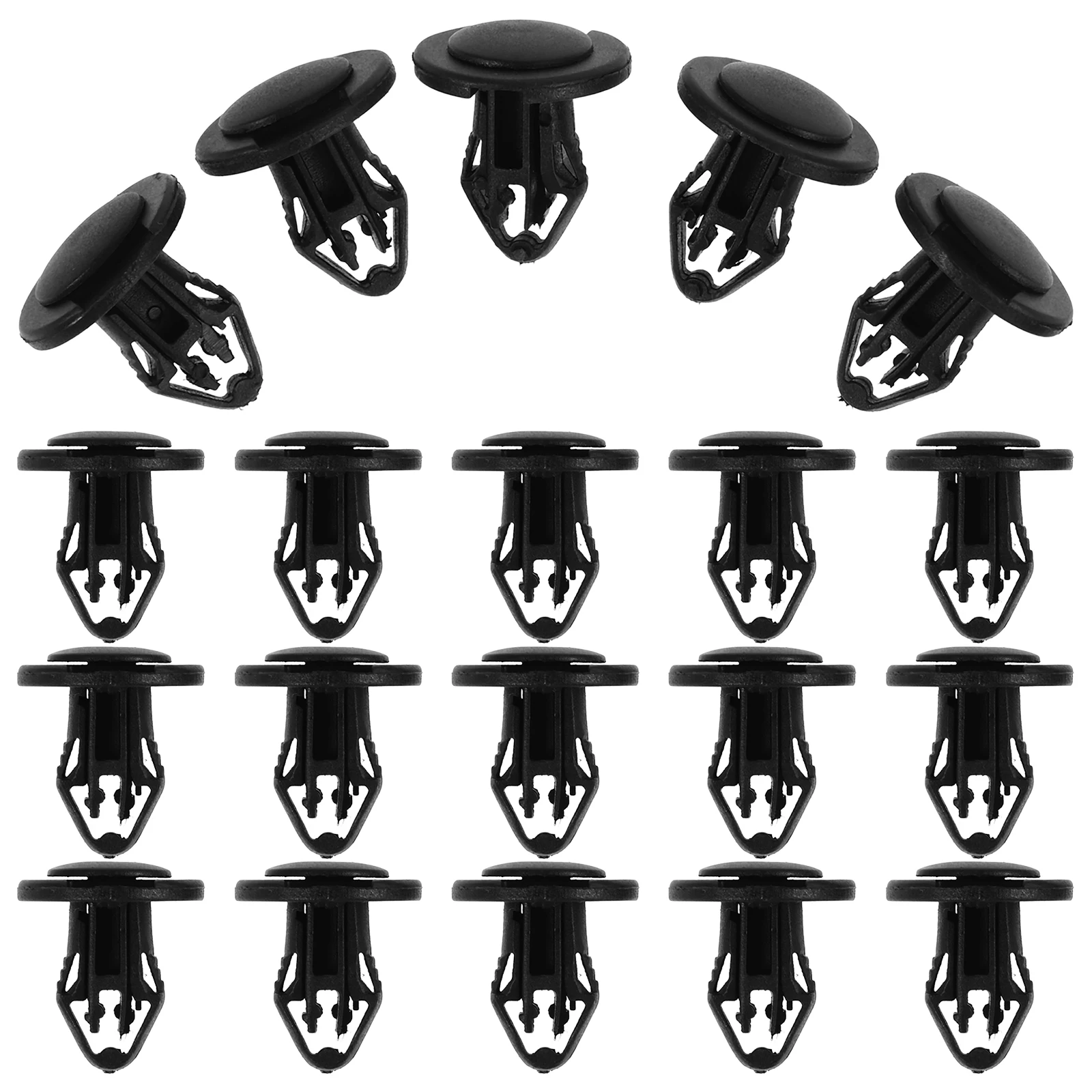 

100pcs Car Guard Plate Clips Plastic Bumper Retainer Kit Auto Fasteners Body Parts Compatible Cars Push Pins Automotive