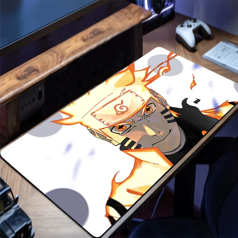 

Mouse Pad Gamer Anti-slip Anime Desk Mat Gaming Naruto Uzumaki PC Accessories Tablet Pad Large HD Mousepad Extended Keyboard Mat