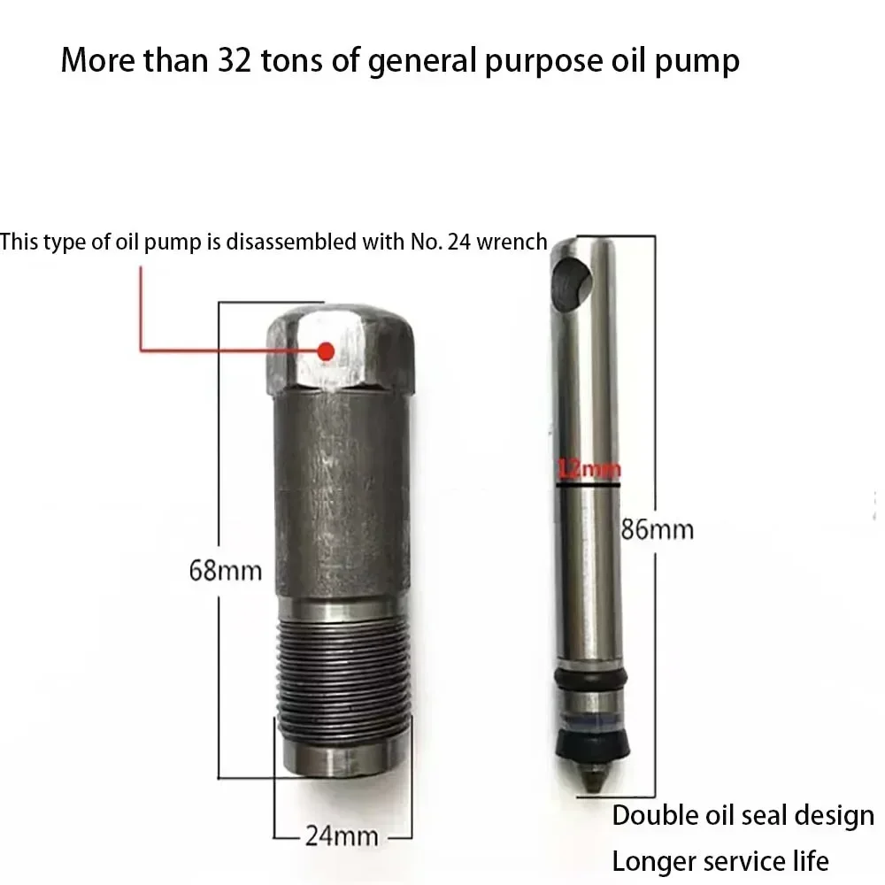 Vertical 20-ton Jack Accessories Replacement Parts Jack Oil Pump For 2-20 Tons General Purpose