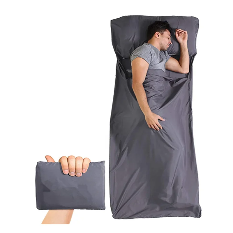 

Polyester Sleeping Bag Liner - Lightweight Sleeping Sack for Camping, Traveling, Hotels - Smooth & Breathable Fabric