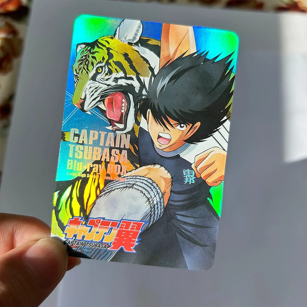 Capitaine Tsubasa bricolage maison 12 pièces/ensemble Misaki Taro KojiroHyuga Sanae Nakazawa Texture holographique carte à collectionner cadeau de vacances