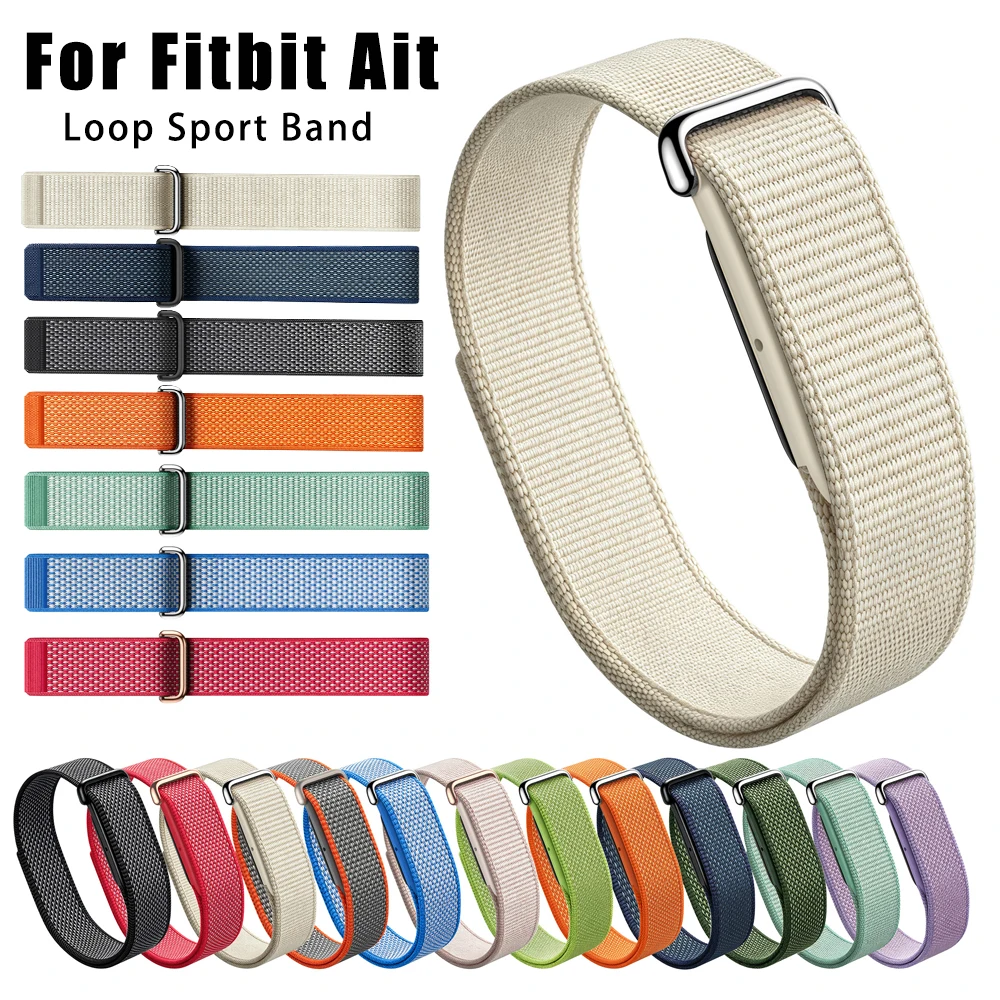 Image of Nylonarmband für Google Fitbit Air, ultradünn, federleicht, atmungsaktiv, Schnellverschluss-Armband für Fitbit Air, ersetzt Armbänder