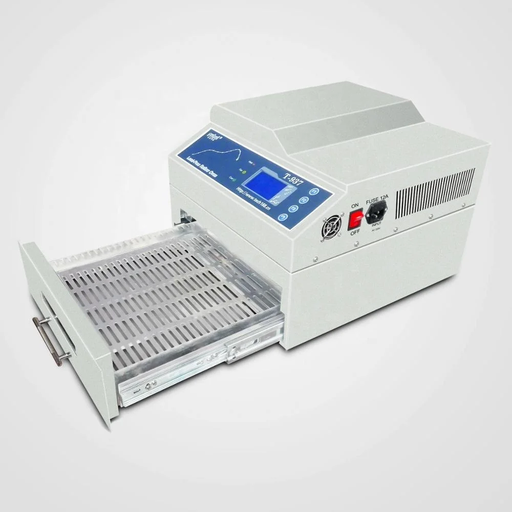 350*400 mm Solder Area Desktop Lead-free Reflow Oven 937M