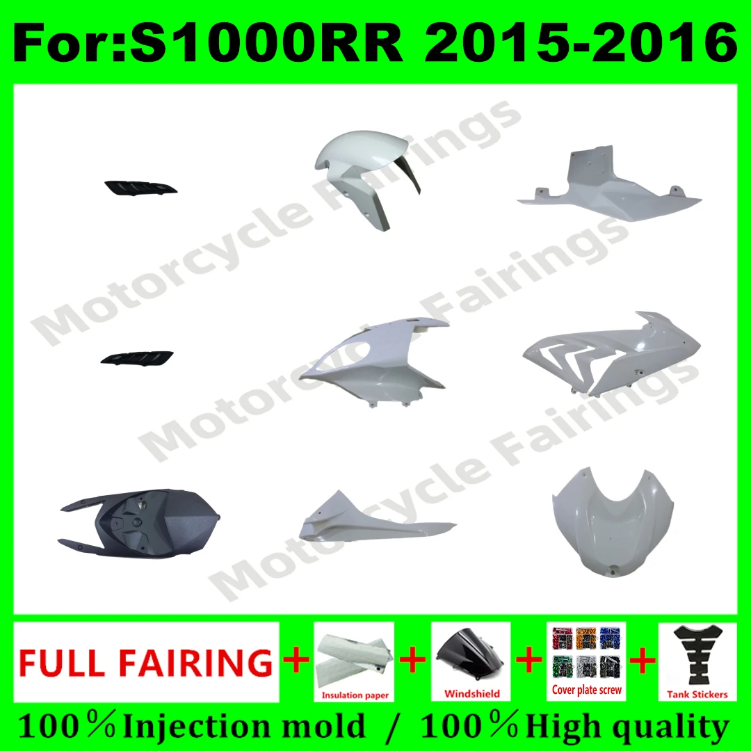 

New Unpainted Fairing Kit Fit For BMW S1000RR 2015 2016 ABS Plastics Body Kit Motorcycle Bodywork