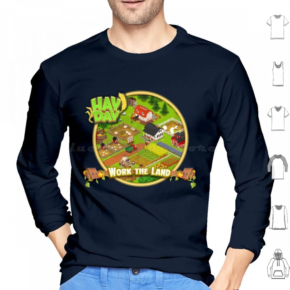 Work The Land Hoodie Cotton Long Sleeve Work The Land