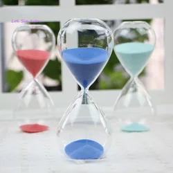 5/15/30/60 Min Creative Colored Sand Glass Hourglass Modern Minimalist Home Decoration Crafts Gift Desktop Ornament Office Timer