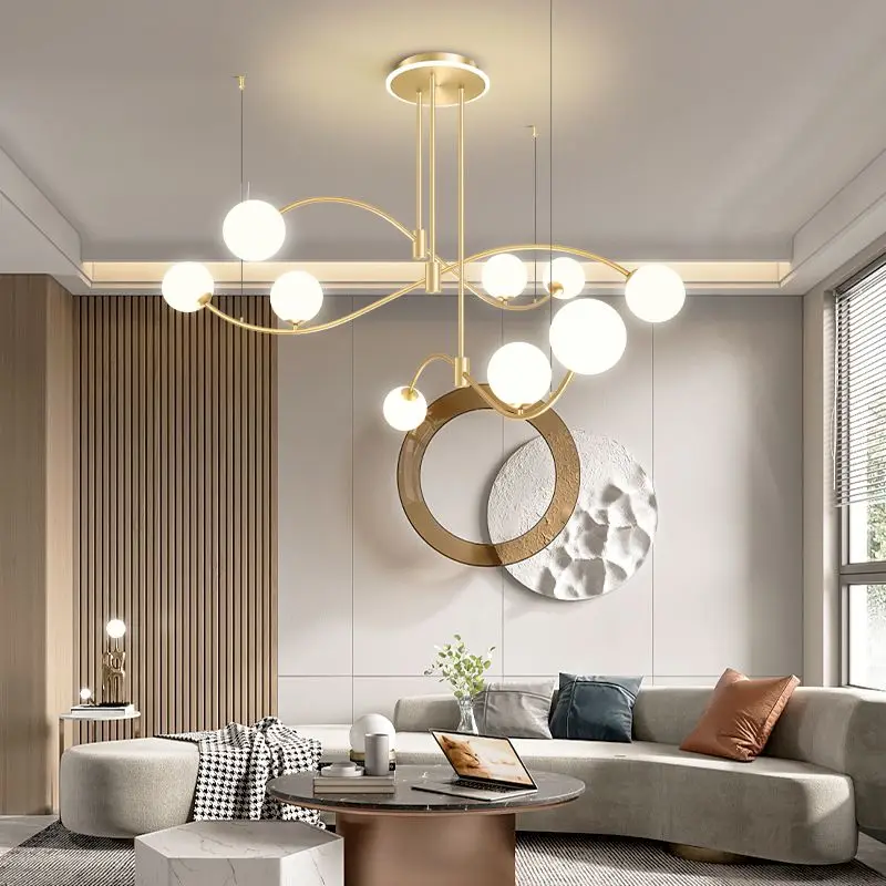 Nordic modern living room dining room pendant light Simple bedroom, front desk, bar counter, light luxury room, pendant light