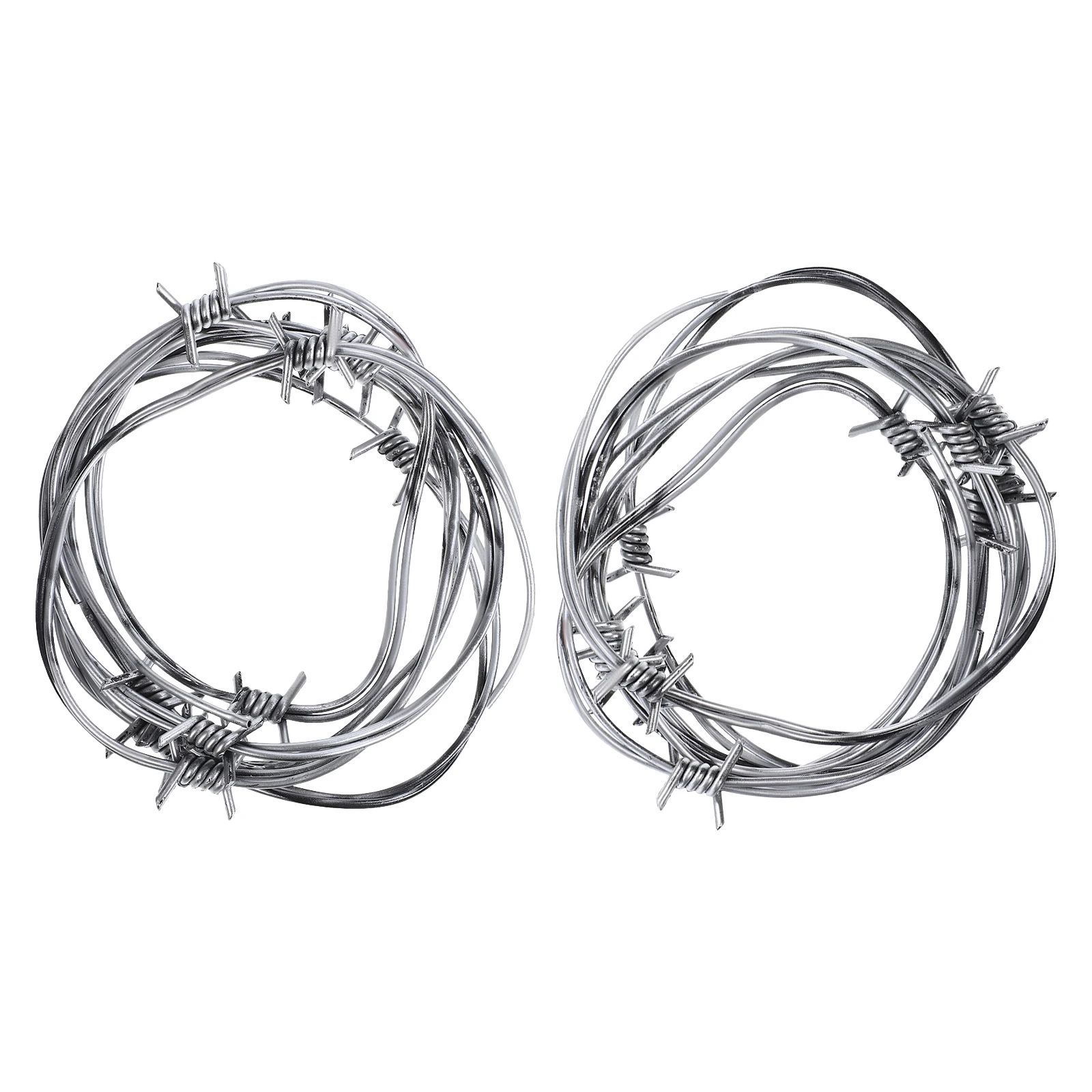 

2Pcs Simulation Barbed Wires Fake Barbed Wires Halloween Decoration Haunted Garland Party Scene Decor Festival Wire