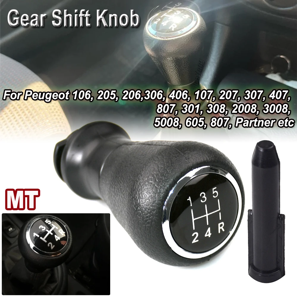 Manual 5 Speed Gear Shift Knob Parts For Citroen Saxo/Xsara/Xantia/C2/C3 Pluriel/C3 Picasso/C4/C4 Picasso/C4(B7) DS4/Berlingo B6