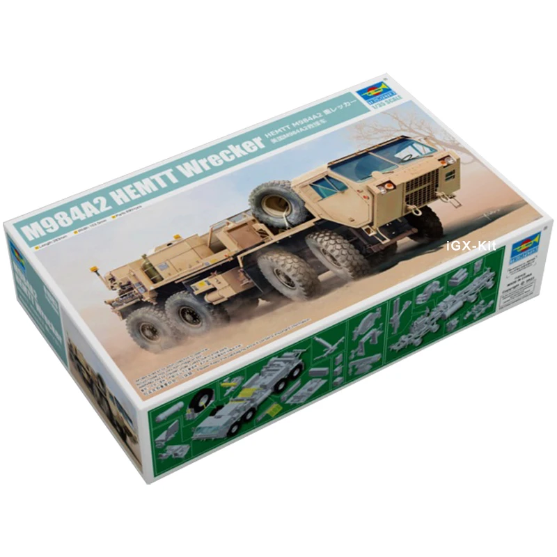 

Trumpeter 01083 1/35 US M984A2 HEMMT Wrecker Recovery Vehicle Truck Military Toy Gift Toy Plastic Assembly Building Model Kit