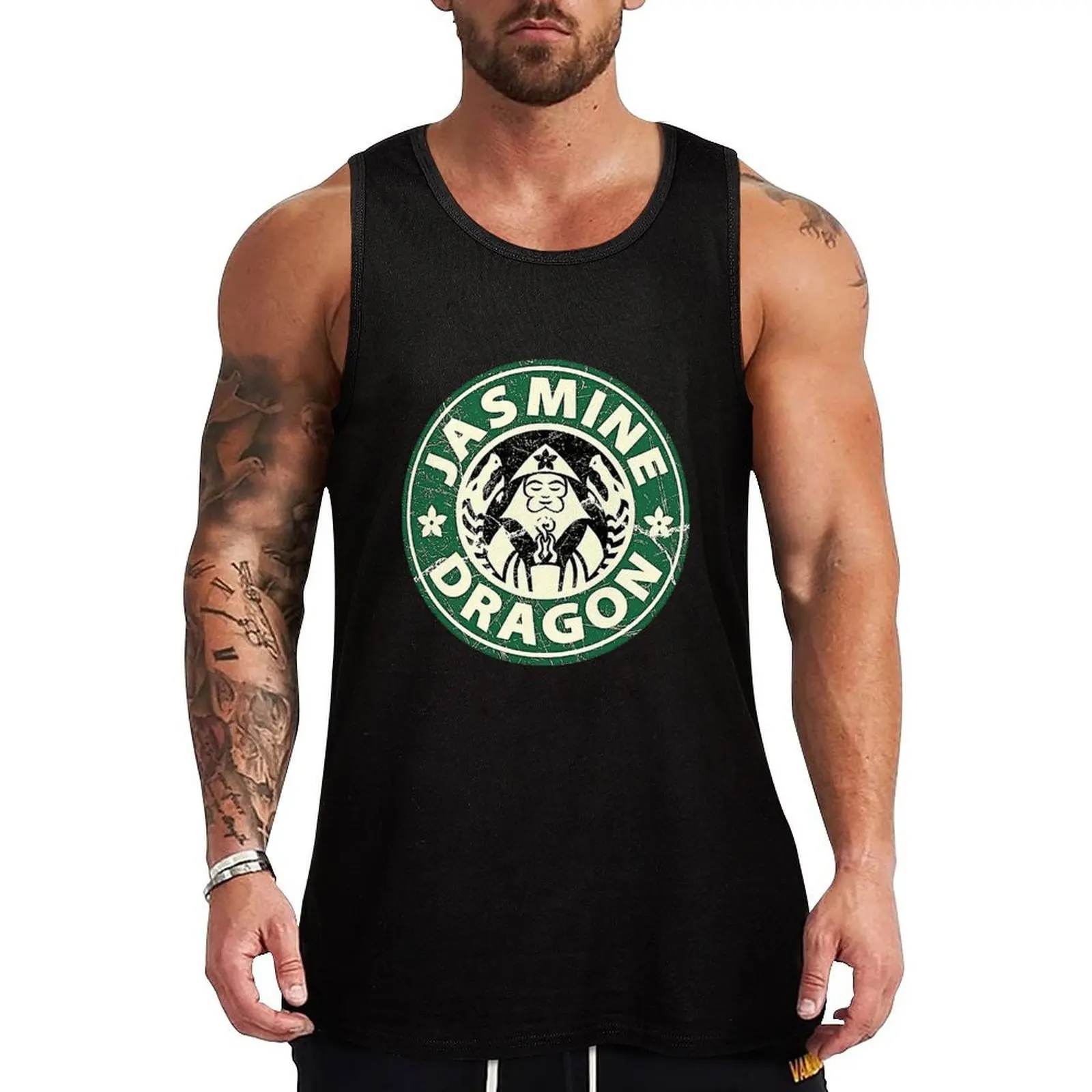 

Mens Best Jasmine Dragon Gift For Birthday Tank Top clothes for men summer cute tops Men sleeveless tee