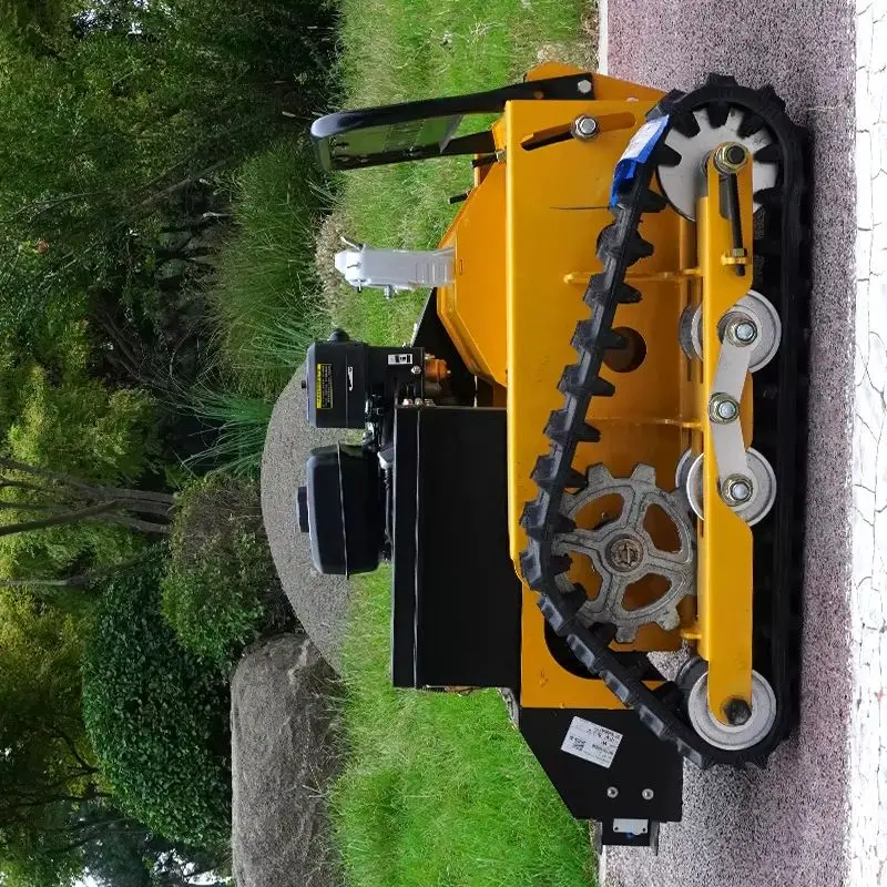 تخصيص التحكم عن بعد جزازة العشب RC الزاحف جميع التضاريس المنحدر القص آلة مجنزرة راديو التحكم قاطع غاز الروبوتية م