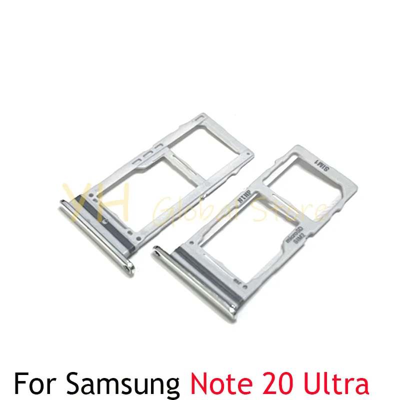 5PCS For Samsung Galaxy Note 20 Ultra Sim Card Slot Tray Holder Sim Card Repair Parts