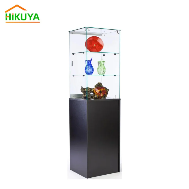 custom.High Quality 20*20*72in Jewelry Glass Display