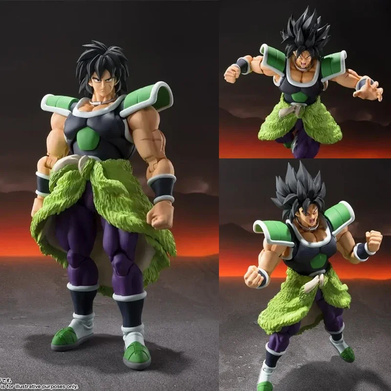 Original Bandai SHFiguarts Gokou Gogeta  Broly Super Saiyan Dragon Ball Z Action Figure PVC Boxed Toys Gift Collectible Model