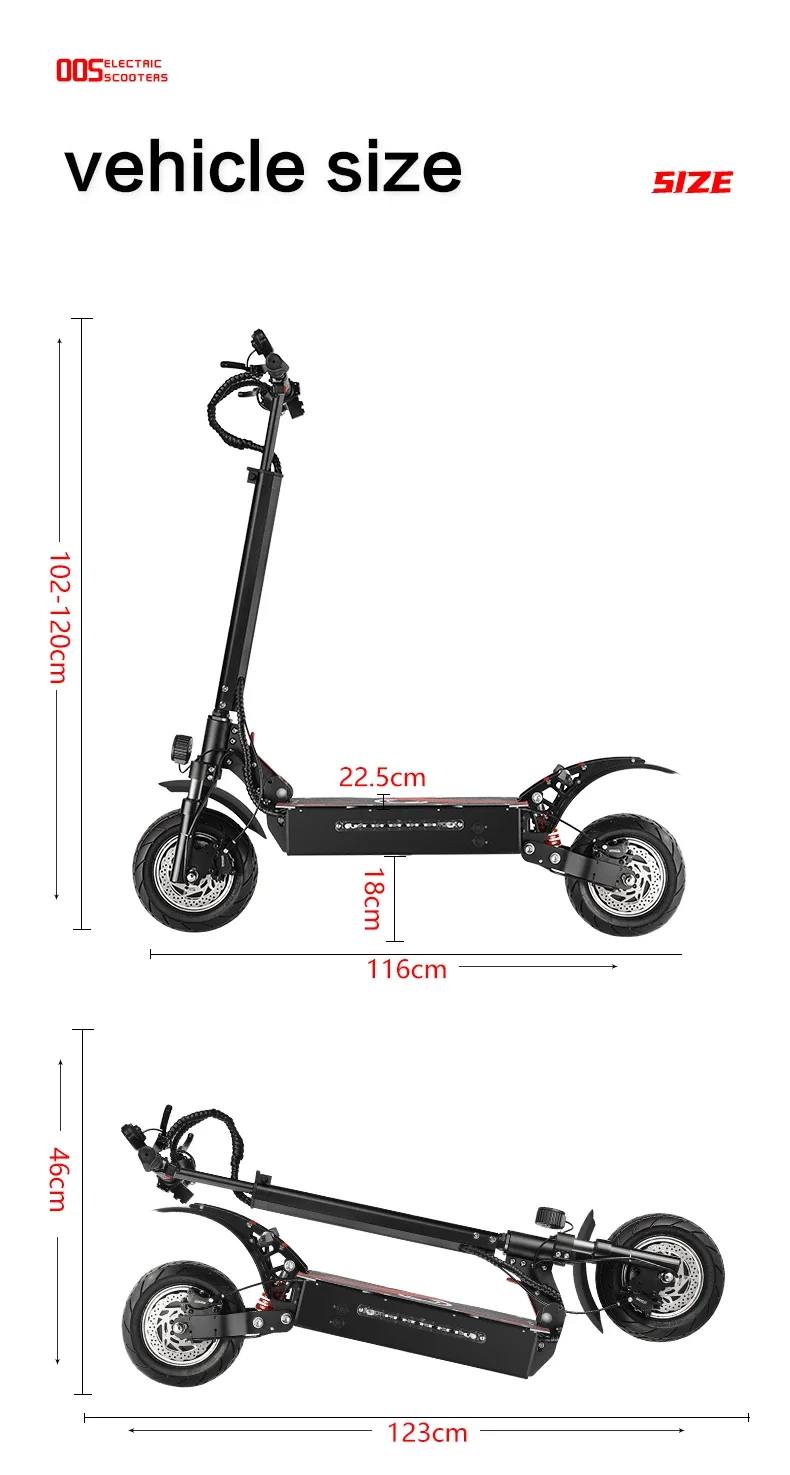BOYUEDA Q7PRO Dual Motor 52V19AH Elektroroller, faltbar, 10 Zoll, High-End All-Terrain Elektroroller – Detail 15