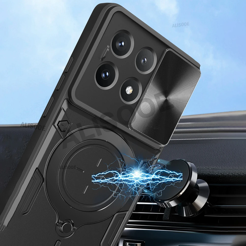 Rüstung Funda für Ehre x8b Fall Folie Kamera Objektiv Magnet ring Stand Abdeckung für Ehre x8b LLY-LX1, LLY-LX2 LLY-LX3 Capa