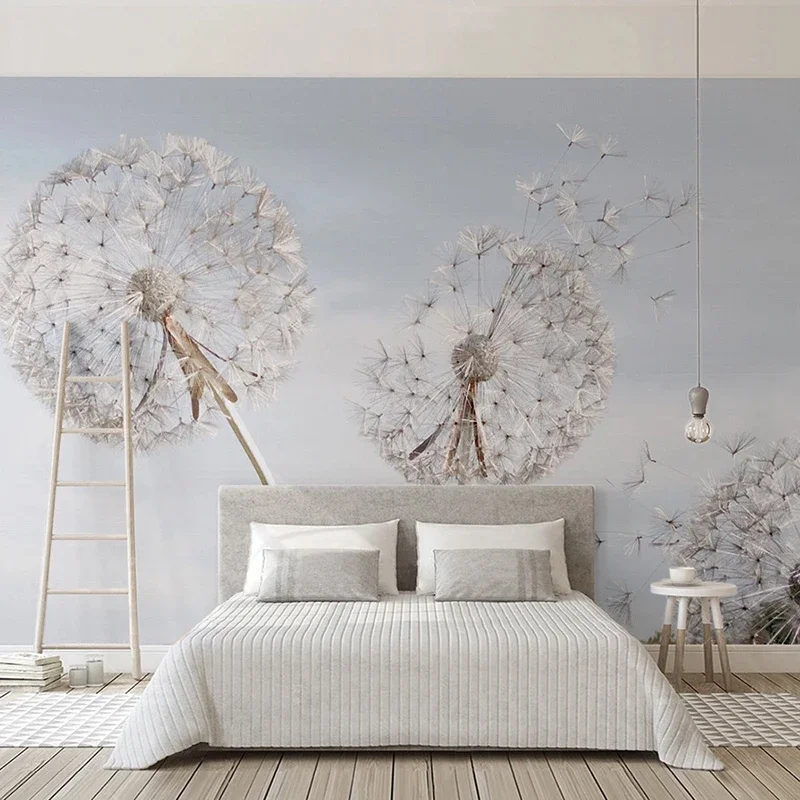 Custom 3D Photo Wallpaper For Bedroom Walls Creative Dandelion Wall Painting Living Room TV Background Large Mural Home Decor