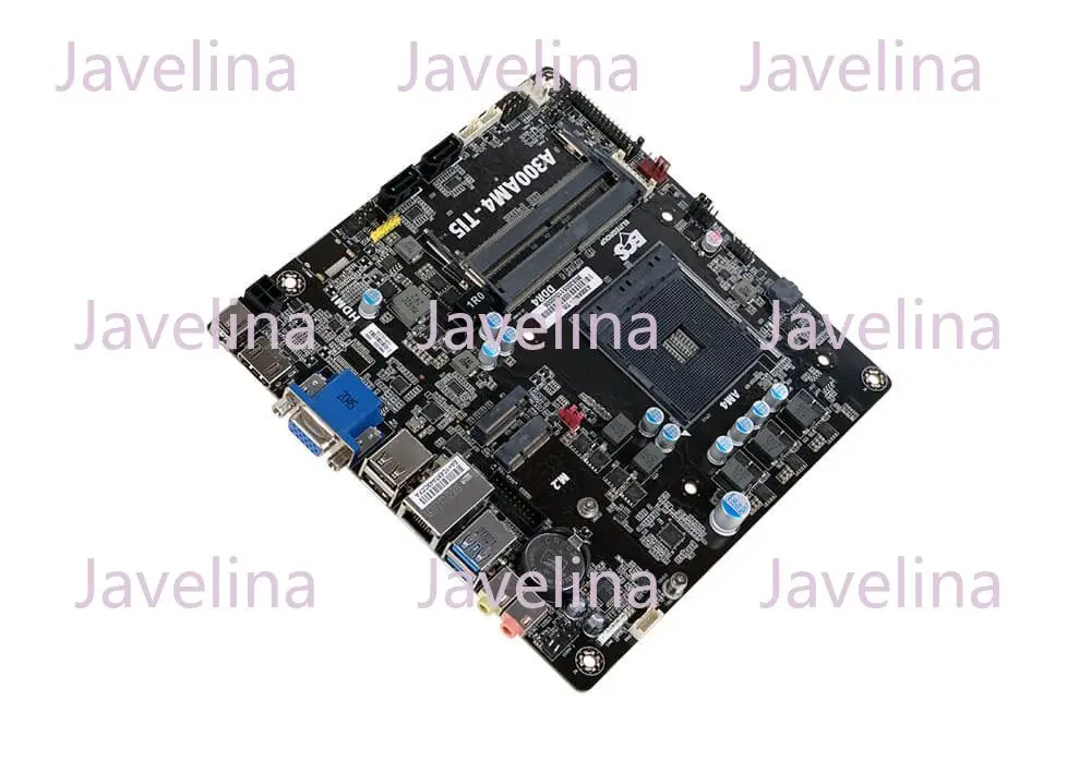 A300AM4-T15 Thin ITX17 * 17 Mini HTPC Motherboard, Half Height Supports 5600G