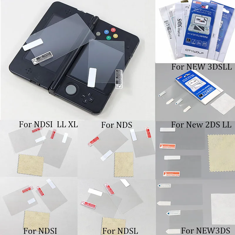 1 مجموعة طبقة رقيقة واقية واضحة ل NDS DSi NDSi XL LL NDSL DS لايت أعلى + أسفل LCD حامي الشاشة ل 2DS 3DS XL LL جديد 3DSLL 3DSXL