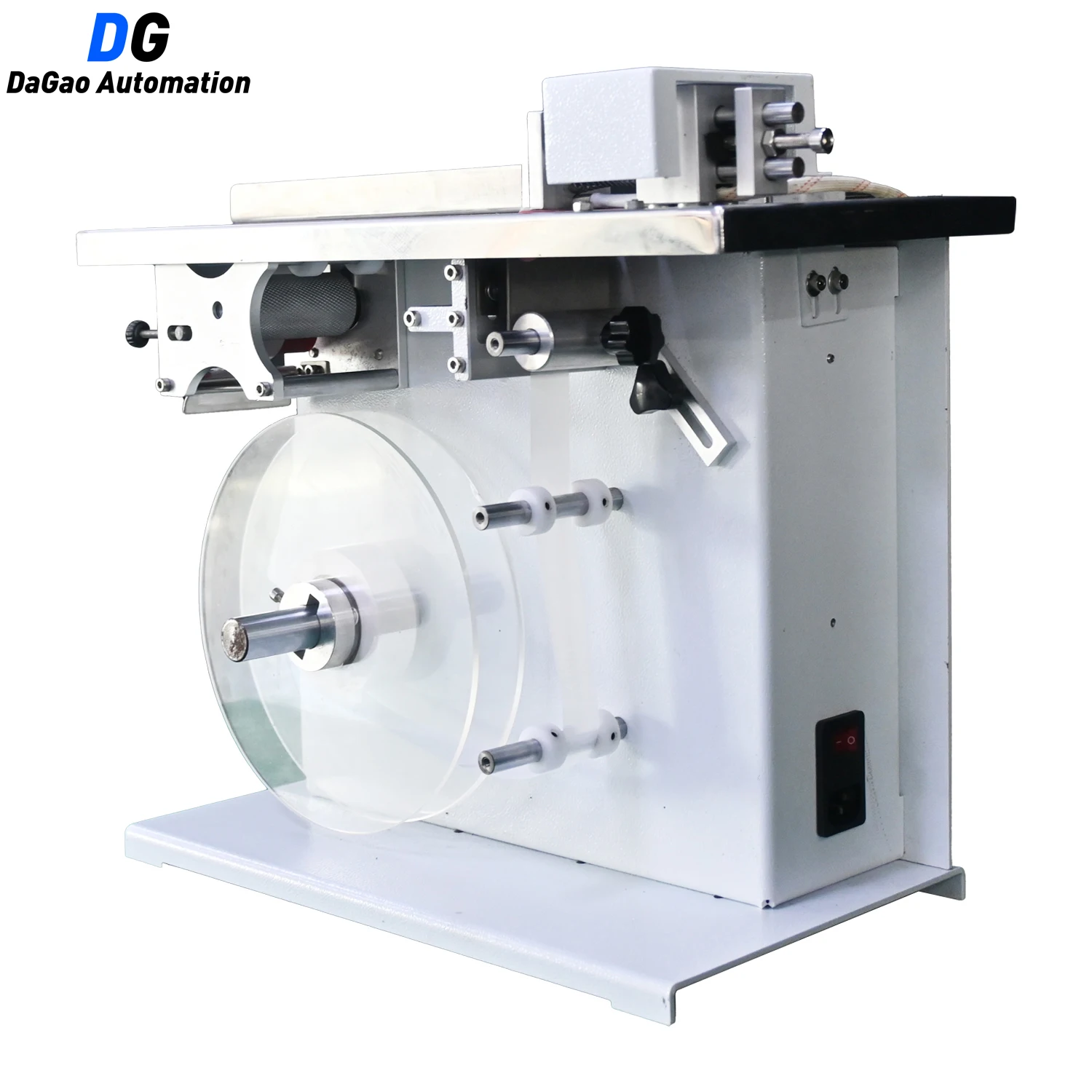 High Speed Electric Automatic Labeling Machine with Motor Foil & Metal Packaging Auto Sticker Labeling Equipment