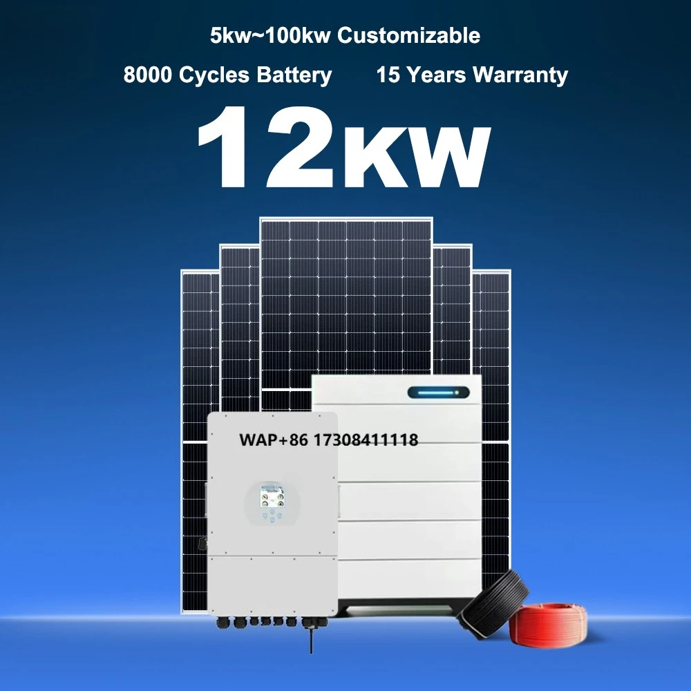 Solarenergie-Heimstromsystem, komplettes Photovoltaik-Set, 12 kW, 12000 Watt Hybrid-Kit, MPPT-Controller, Solarpanel, PV-Wechselrichter